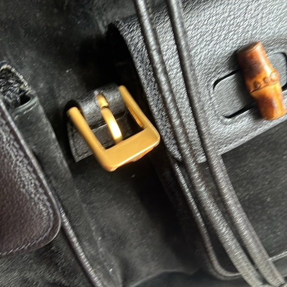 Gucci black suede backpack +COA +free Gucci dust bag - Picture 12 of 16